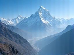Majestic mountain landscape location in India
