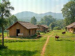 Rural village location in India